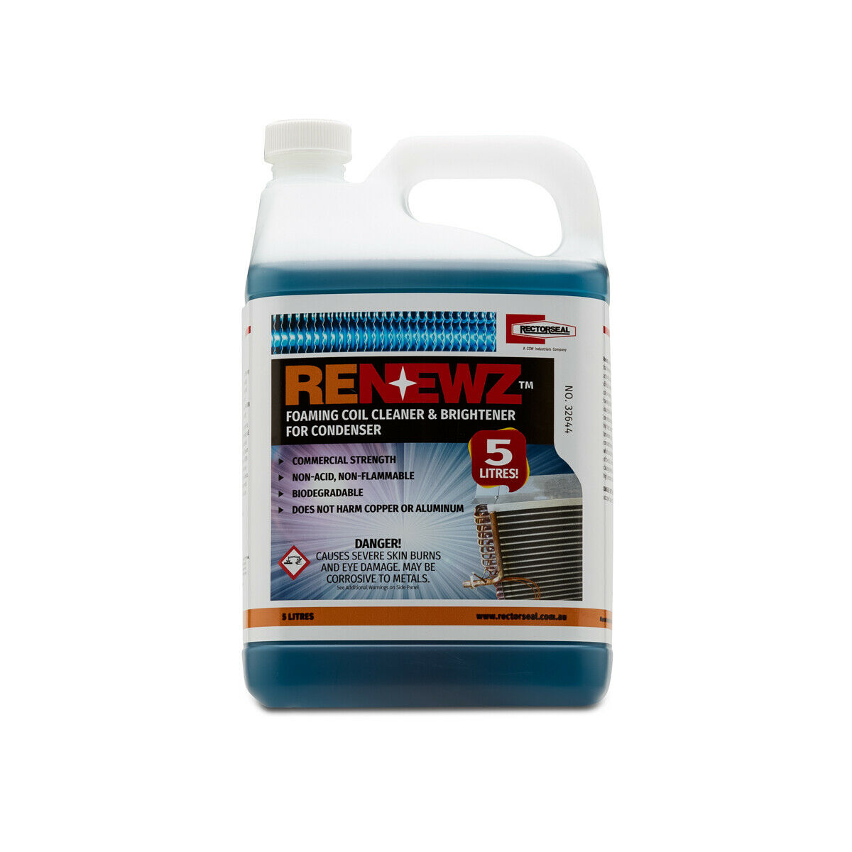 Rectorseal Renewz coil cleaner & Brightener for condenser 5 Litre Aussie Made