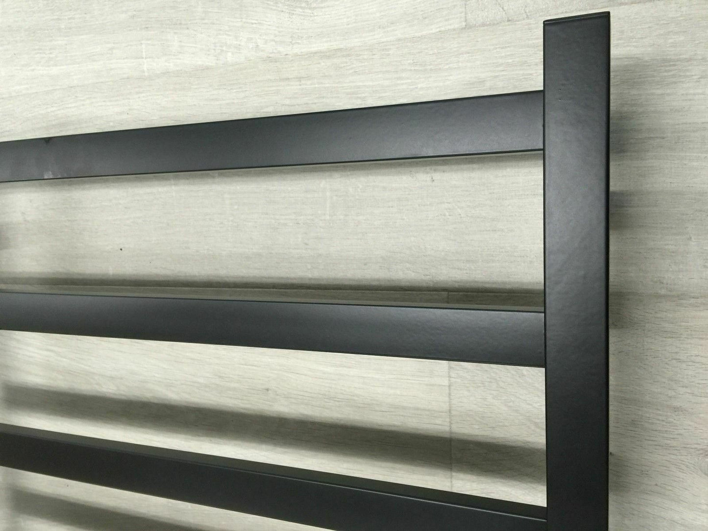 Matte Black Heated 304 s/steel Towel Rack 4 Bars hard wired AU standard 850 mm